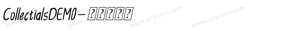 CollectialsDEMO字体转换