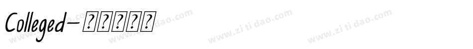 Colleged字体转换