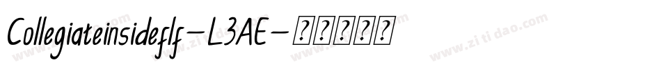 Collegiateinsideflf-L3AE字体转换