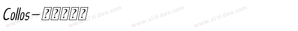 Collos字体转换