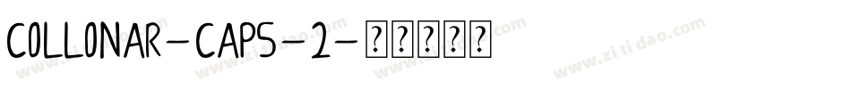 COLLONAR-CAPS-2字体转换