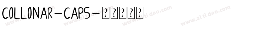 COLLONAR-CAPS字体转换