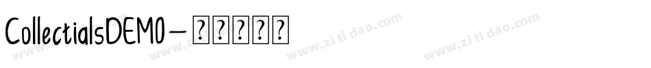 CollectialsDEMO字体转换