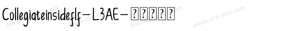 Collegiateinsideflf-L3AE字体转换