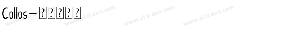 Collos字体转换