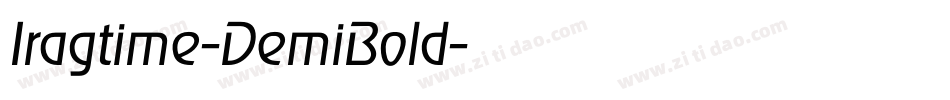 Iragtime-DemiBold字体转换