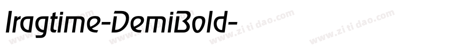 Iragtime-DemiBold字体转换