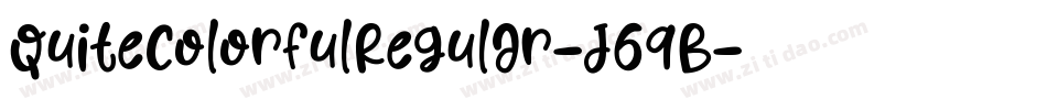 QuiteColorfulRegular-J6qB字体转换