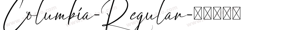 Columbia-Regular字体转换