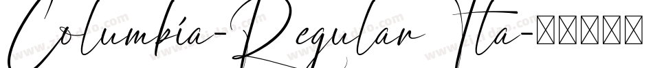 Columbia-RegularIta字体转换