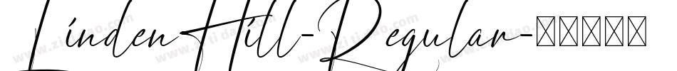 LindenHill-Regular字体转换