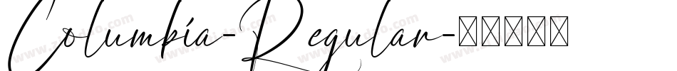 Columbia-Regular字体转换