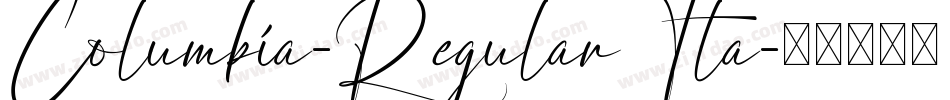 Columbia-RegularIta字体转换