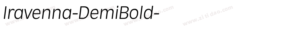 Iravenna-DemiBold字体转换