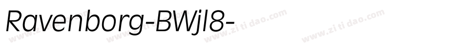 Ravenborg-BWjl8字体转换