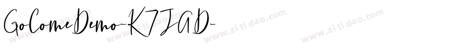 GoComeDemo-K7JAD字体转换