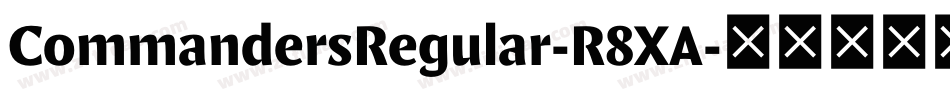 CommandersRegular-R8XA字体转换