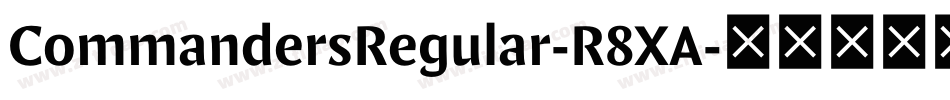 CommandersRegular-R8XA字体转换