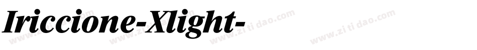 Iriccione-Xlight字体转换