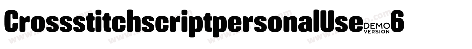 CrossstitchscriptpersonalUse-6BzM字体转换