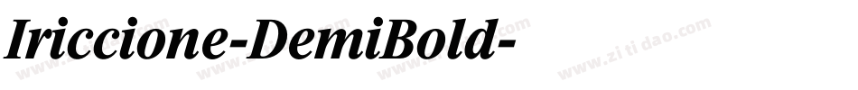 Iriccione-DemiBold字体转换