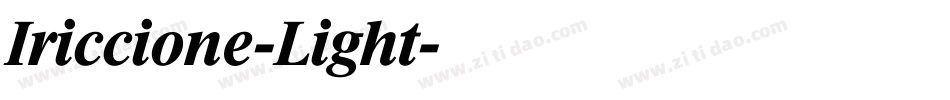 Iriccione-Light字体转换