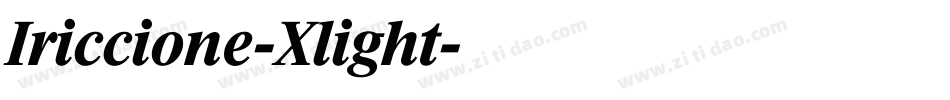 Iriccione-Xlight字体转换