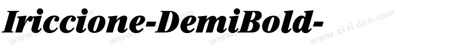 Iriccione-DemiBold字体转换
