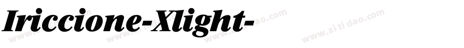 Iriccione-Xlight字体转换
