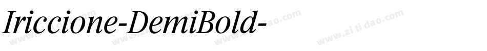 Iriccione-DemiBold字体转换