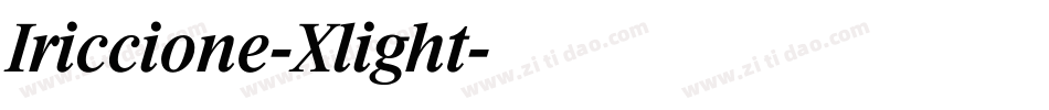 Iriccione-Xlight字体转换
