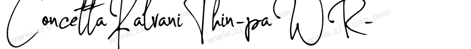 ConcettaKalvaniThin-paWR字体转换