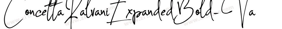 ConcettaKalvaniExpandedBold-VaEe字体转换 ConcettaKalvaniExpandedBold-VaEe字体转换