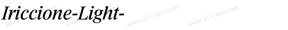 Iriccione-Light字体转换