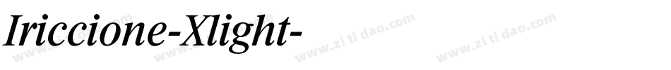 Iriccione-Xlight字体转换