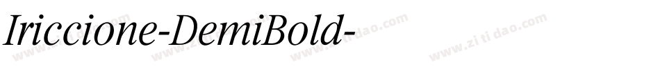 Iriccione-DemiBold字体转换