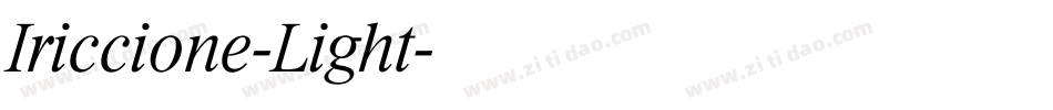 Iriccione-Light字体转换