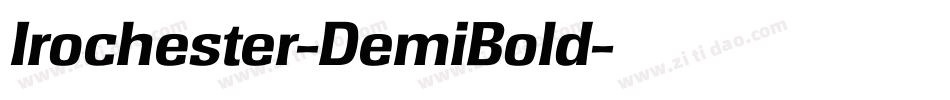 Irochester-DemiBold字体转换