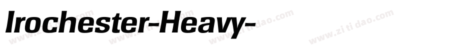 Irochester-Heavy字体转换