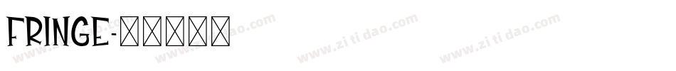 fringe字体转换