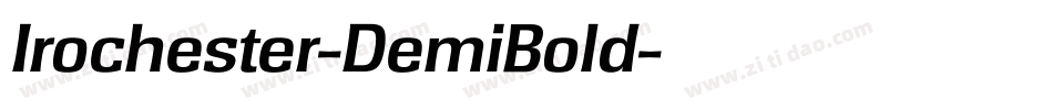 Irochester-DemiBold字体转换