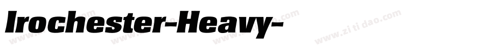 Irochester-Heavy字体转换
