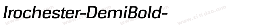 Irochester-DemiBold字体转换