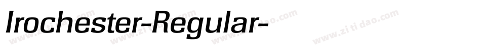 Irochester-Regular字体转换