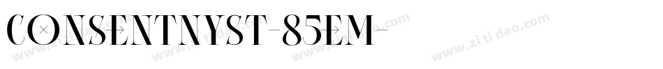 ConsentNySt-85eM字体转换