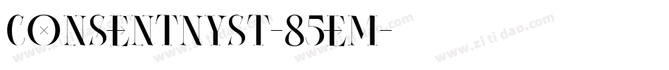 ConsentNySt-85eM字体转换