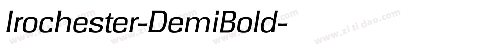 Irochester-DemiBold字体转换