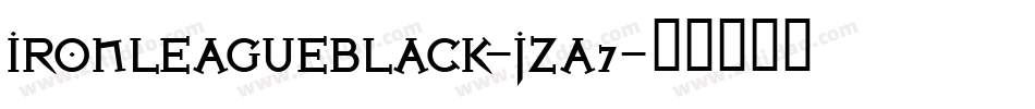 IronLeagueBlack-JZa7字体转换