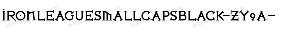 IronLeagueSmallcapsBlack-zy9a字体转换