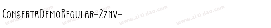 ConsertaDemoRegular-2znv字体转换